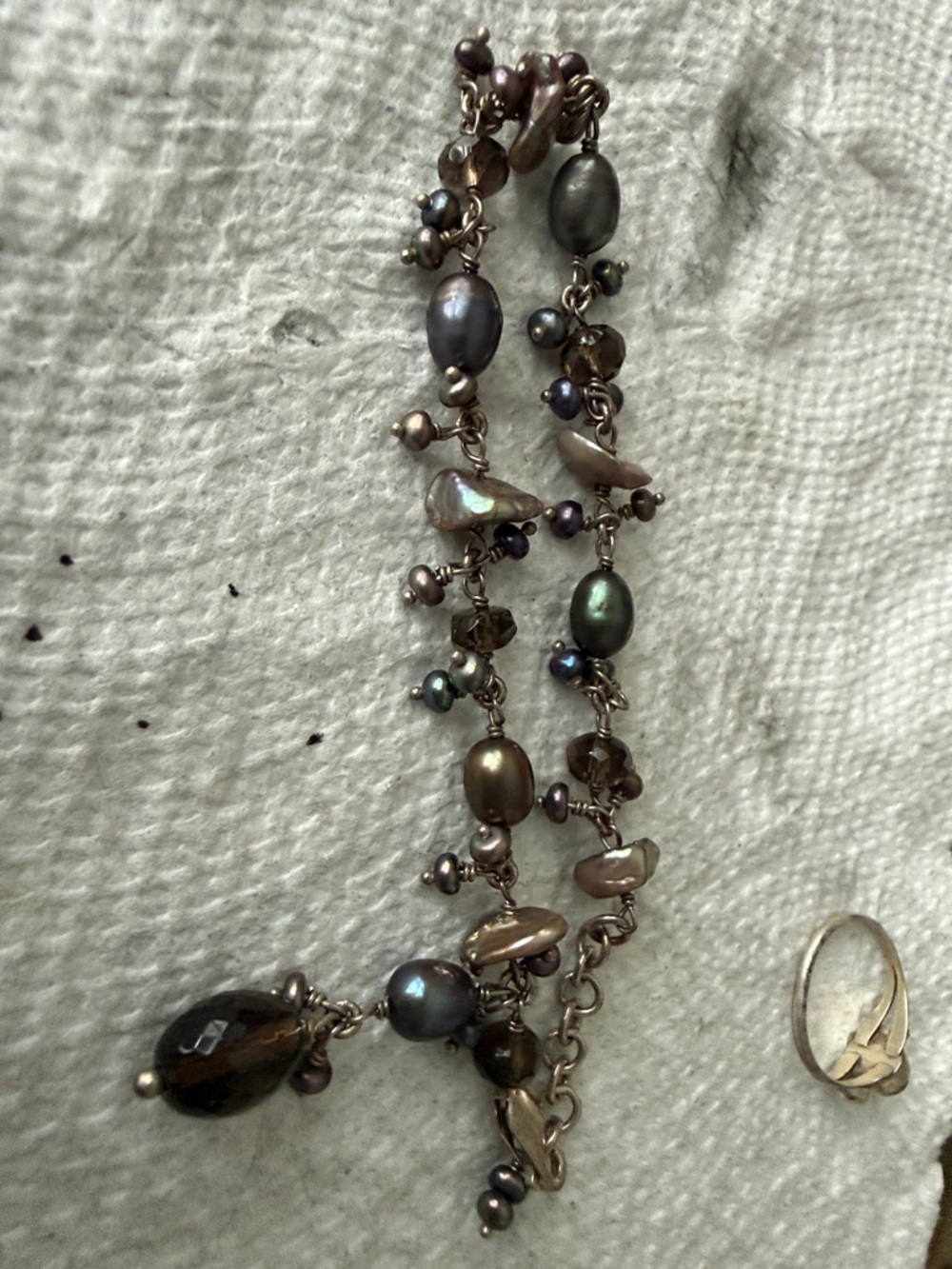 Freshwater Pearl & Silver Bracelet